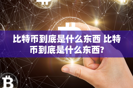 比特币到底是什么东西 比特币到底是什么东西?