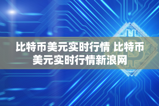 比特币美元实时行情 比特币美元实时行情新浪网