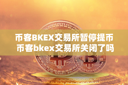 币客BKEX交易所暂停提币 币客bkex交易所关闭了吗?