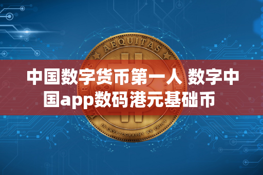 中国数字货币第一人 数字中国app数码港元基础币 