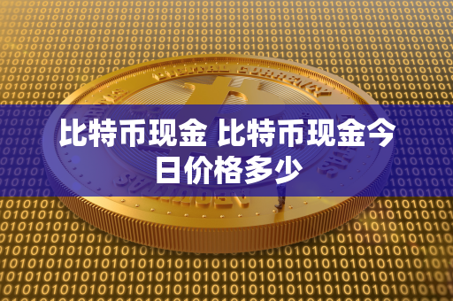 比特币现金 比特币现金今日价格多少